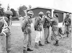 Fallskärmsjägarskolan i Karlsborg början 1950-tal.
