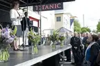 Titanic utställning, invigningen 28 maj 2009.
Kulturminister Lena Adelsohn Liljeroth.