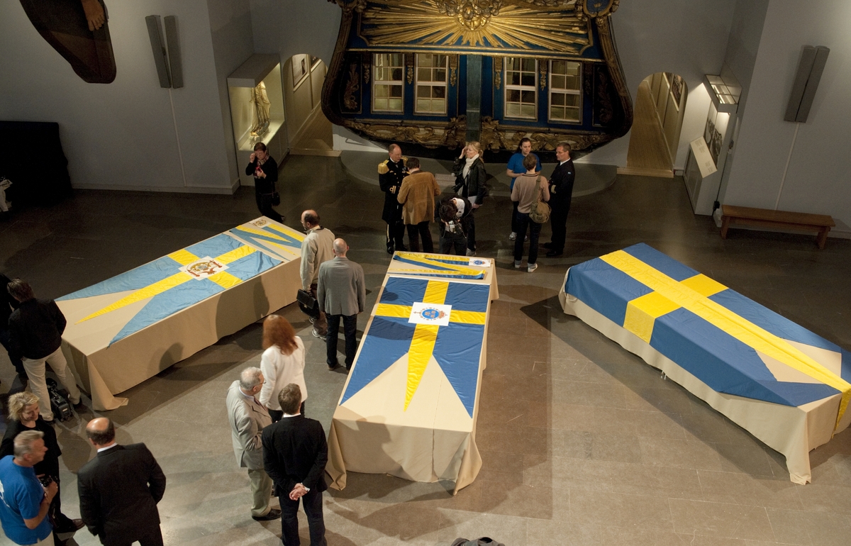 Tronarvingeflaggceremoni på Sjöhistoriska museet.