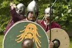 Skeppsdagar med vikingabåtar och vikingaläger på ängen vid Sjöhistoriska.