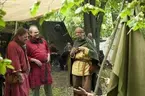 Skeppsdagar med vikingabåtar och vikingaläger på ängen vid Sjöhistoriska.