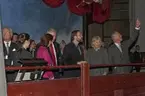 Prins Charles och hertiginnan Camilla och det svenska kungaparet besöker Vasamuseet 2012.