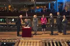 Prins Charles och hertiginnan Camilla och det svenska kungaparet besöker Vasamuseet 2012.