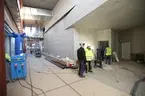 Vasas nya utbyggnad under arbete. det blir bl a ny entré och utställningshall.