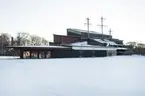 Vasamuseet exteriört vinter.