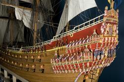 Vasa 1:10 modellens bemålning 07-08.
19 maj-08 bemålad och k