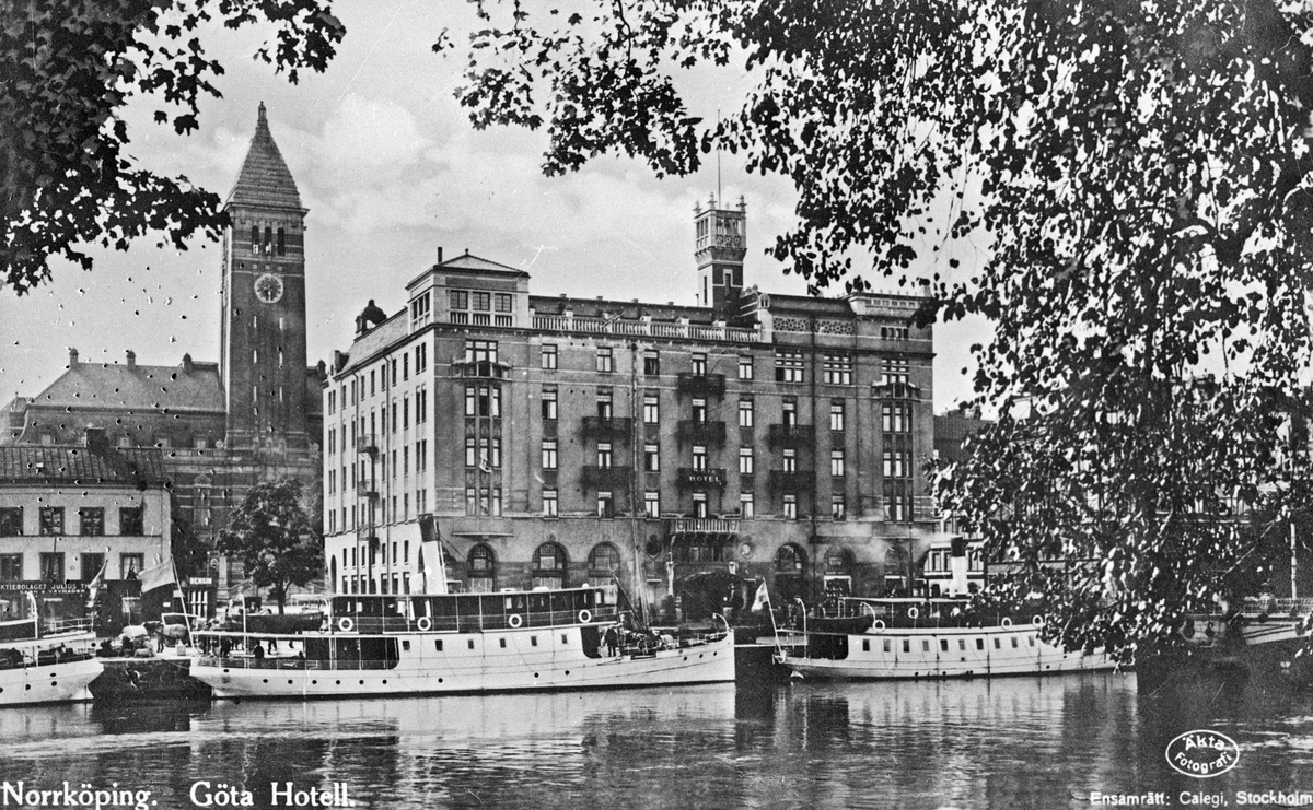 Norrköping. Göta Hotell.
Äkta Fotografi.
Ensamrätt: Calegi, Stockholm.