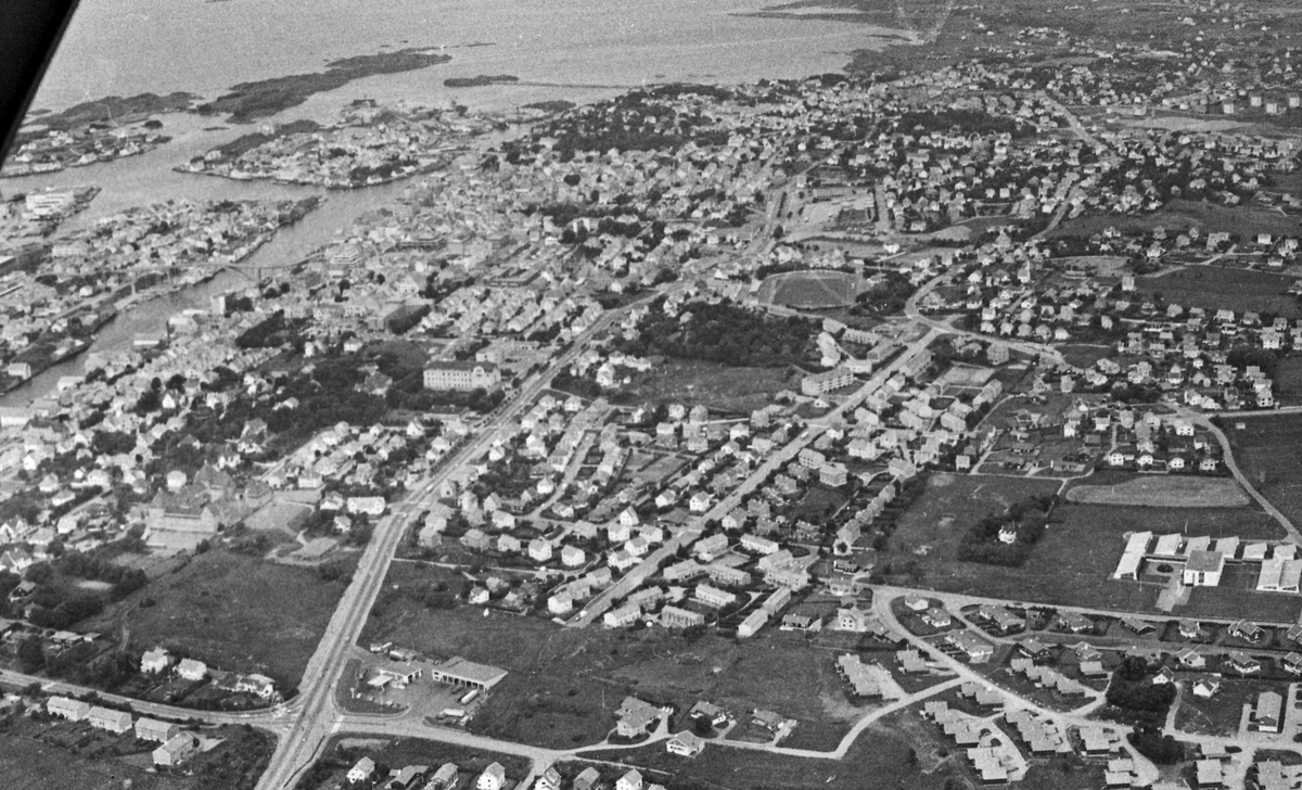Flyfoto fra Haugesund.