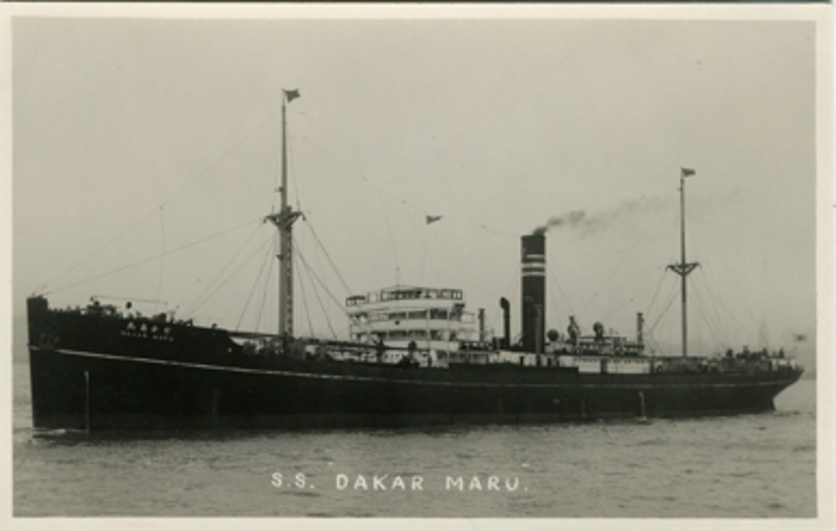 Japanska lastångaren S/S DAKAR MARU.