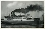 Tågfärjan S/S DANMARK. Fartyget trafikerade rutten Gedser  Warnemünde.