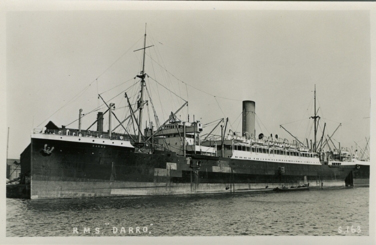 Brittiska postångaren R.M.S. DARRO.