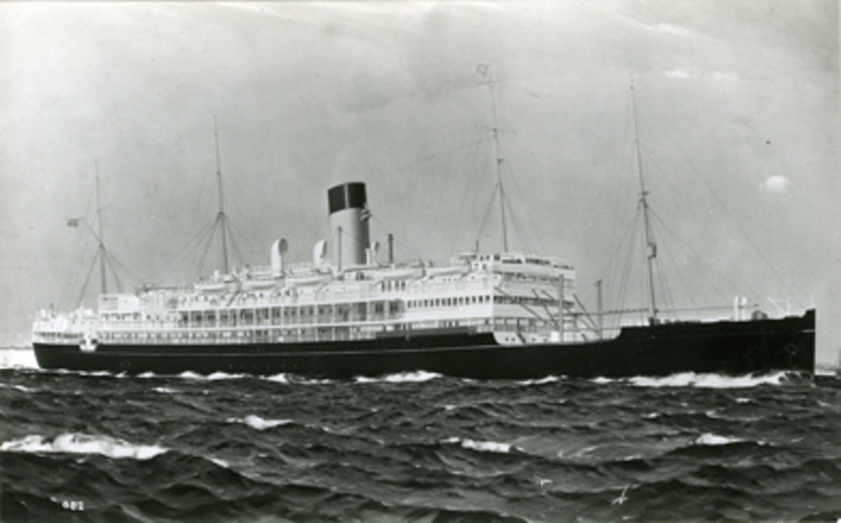 Brittiska last- och passagerarfartyget MV DERBYSHIRE.