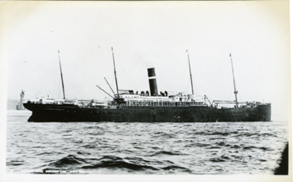 Brittiska passagerarångaren S/S DERBYSHIRE.