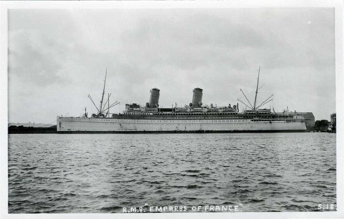 R.M.S. "Empress of France". S.18