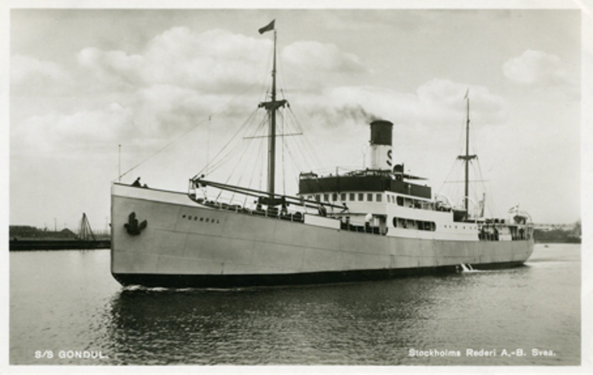S/S Gondul. Stockholms Rederi A-B Svea.