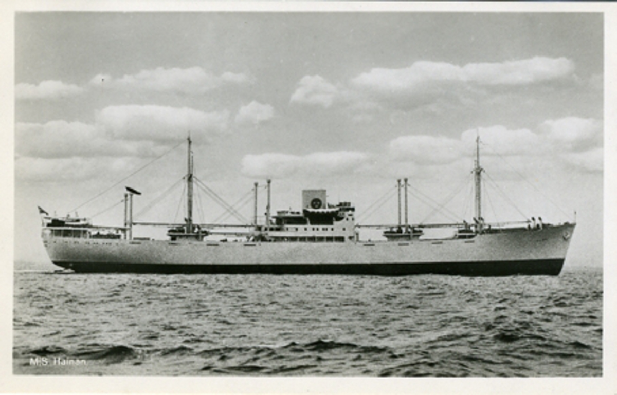 M.s. Hainan. A/B Svenska Ostasiatiska Kompaniet (The Swedish East Asia Co.,Ltid)-Göteborg-