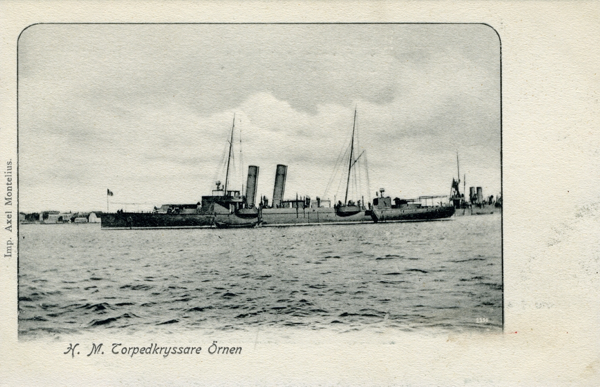 H.M. Torpedkryssaren Örnen
Import Axel Montelius. Ill Rud. Bellander, Hamburg