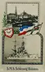 Tyska slagskeppet SMS SCHLESWIG-HOLSTEIN. Vykort.
