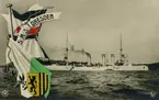 Tyska kryssaren SMS DRESDEN. Vykort.