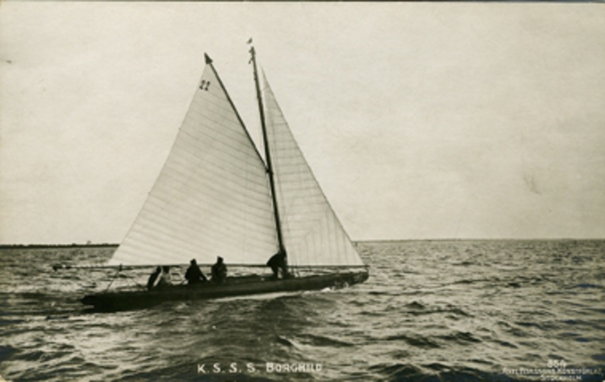 K.S.S.S. "Borghild". 854. Axel Eliassons Konstförlag, Stockholm.