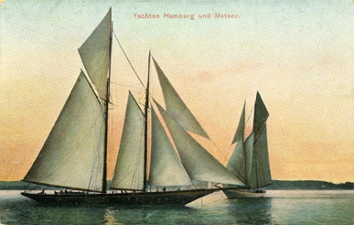 Yachten Hamburg und Meteor.
Series 1027. 8.