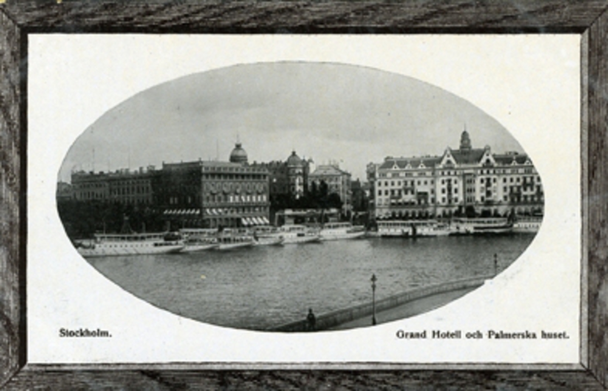 Stockholm, Södra Blasieholmshamnen. Vykort.