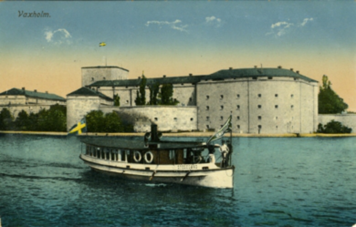 Vaxholm.
Import. Axel Eliassons Konstförlag, Stockholm. No 3536