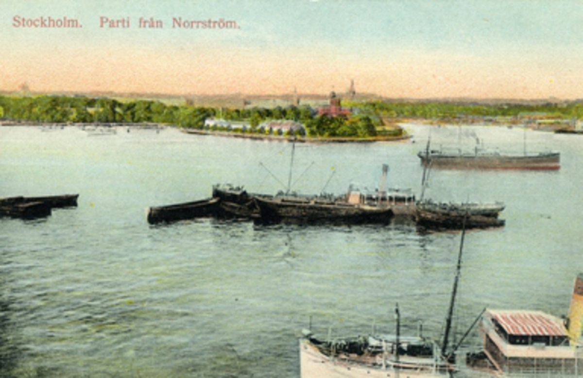 Stockholm, Parti från Norrström.
Cr. 8743 C. N:s Lj., Sthlm