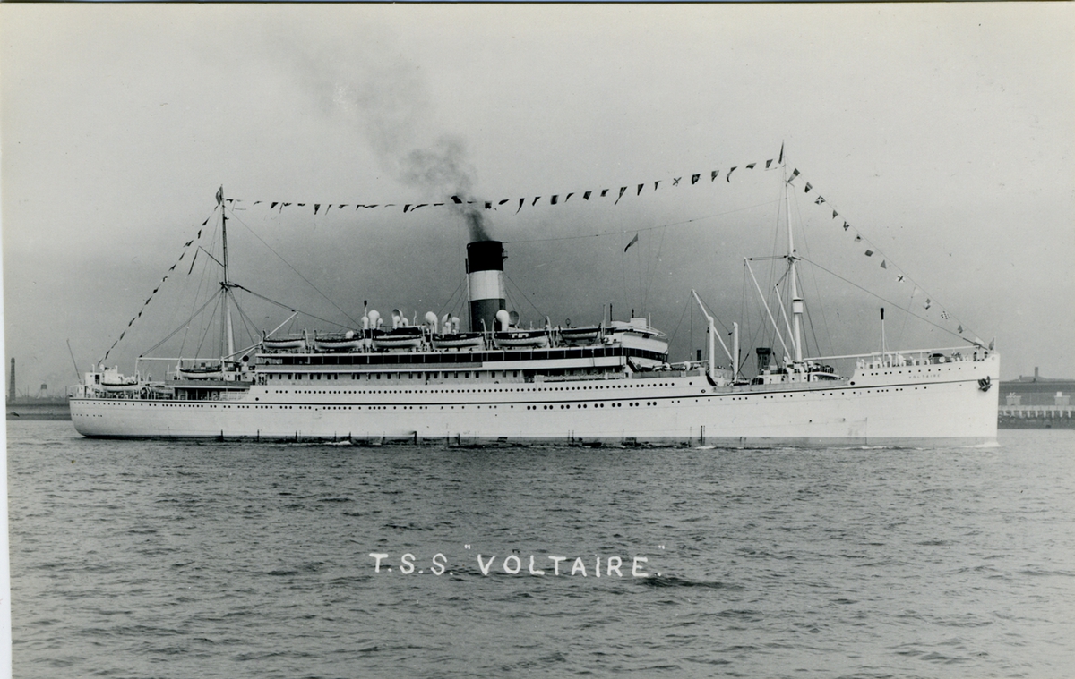 T.S.S. Voltaire
Copyright B & A Feilden, Blundellsands, Liverpool