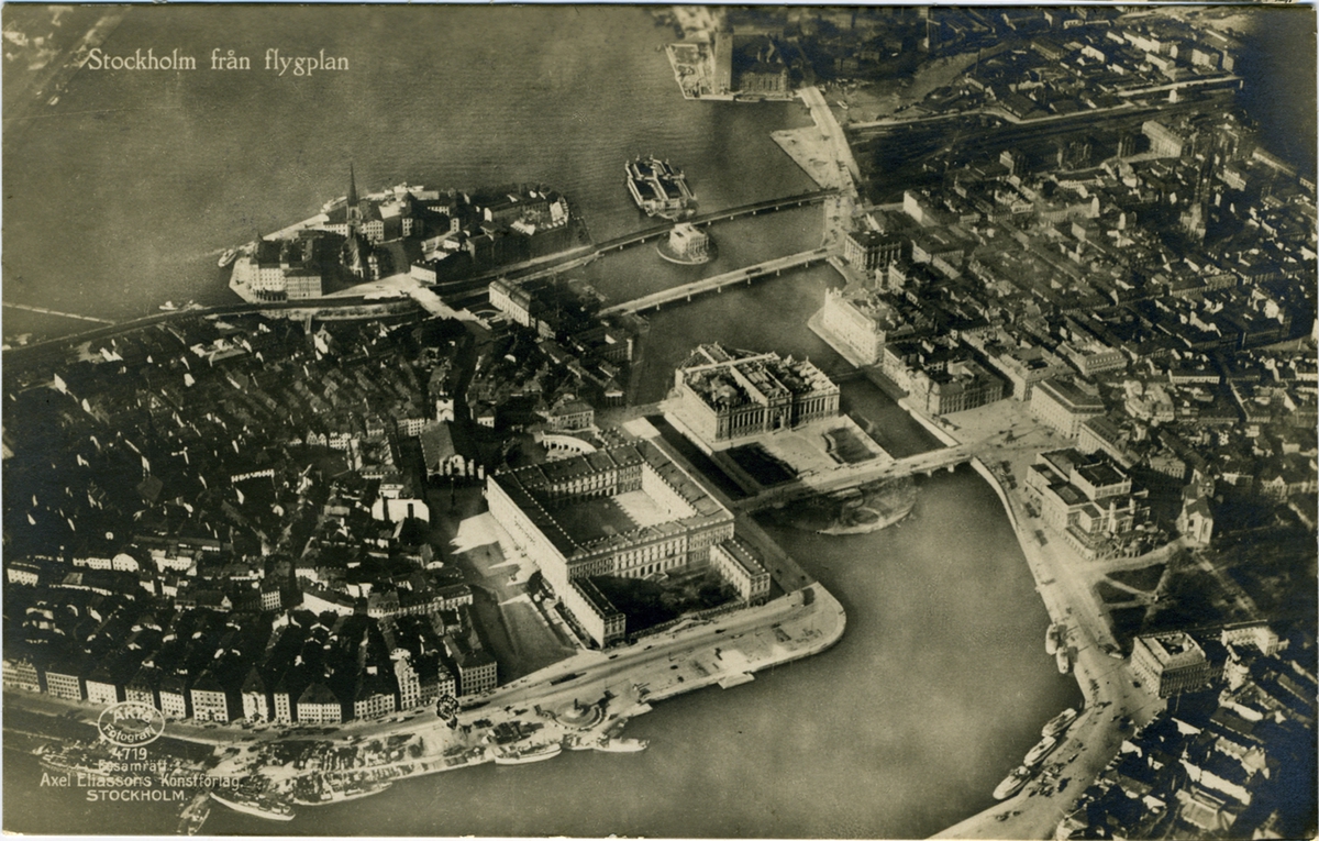 Stockholm från flygplan