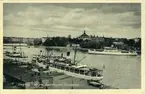 Stockholm. utsikt från Skeppsbron mot Skeppsholmen.
6005/134 Förlag Nordisk Konst Stockholm Import