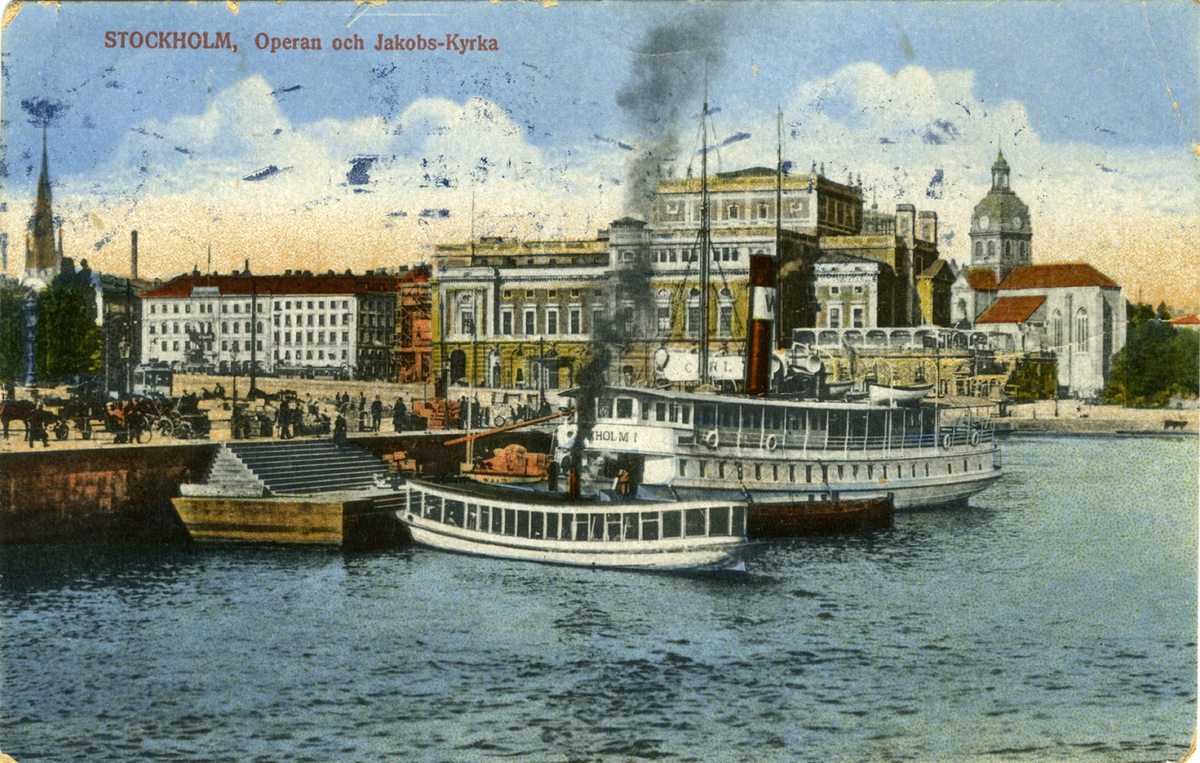 Stockholm. Operan och Jakobs-Kyrka.
Herm.Pettersson, Sthlm. Imp.