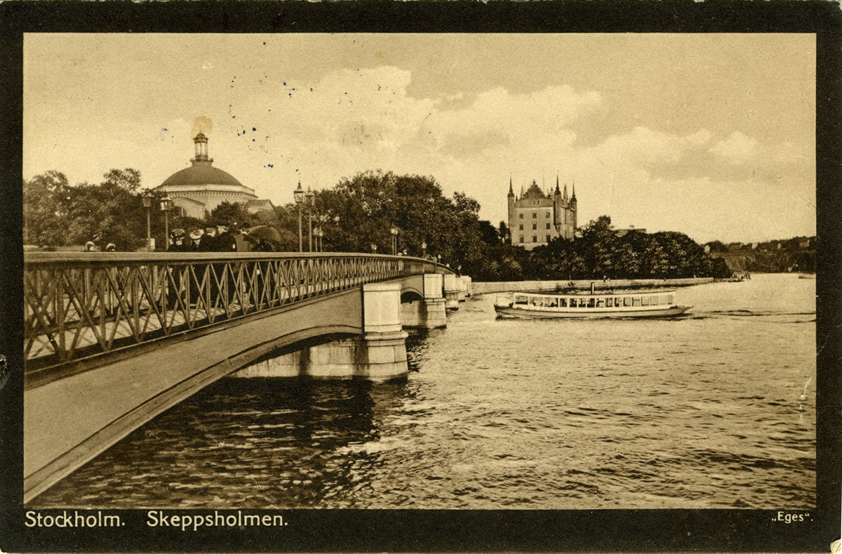 Stockholm. Skeppsholmen. "Eges"
Eges med ram lagligen inregistreradt och skyddadt mot efterapningar.
