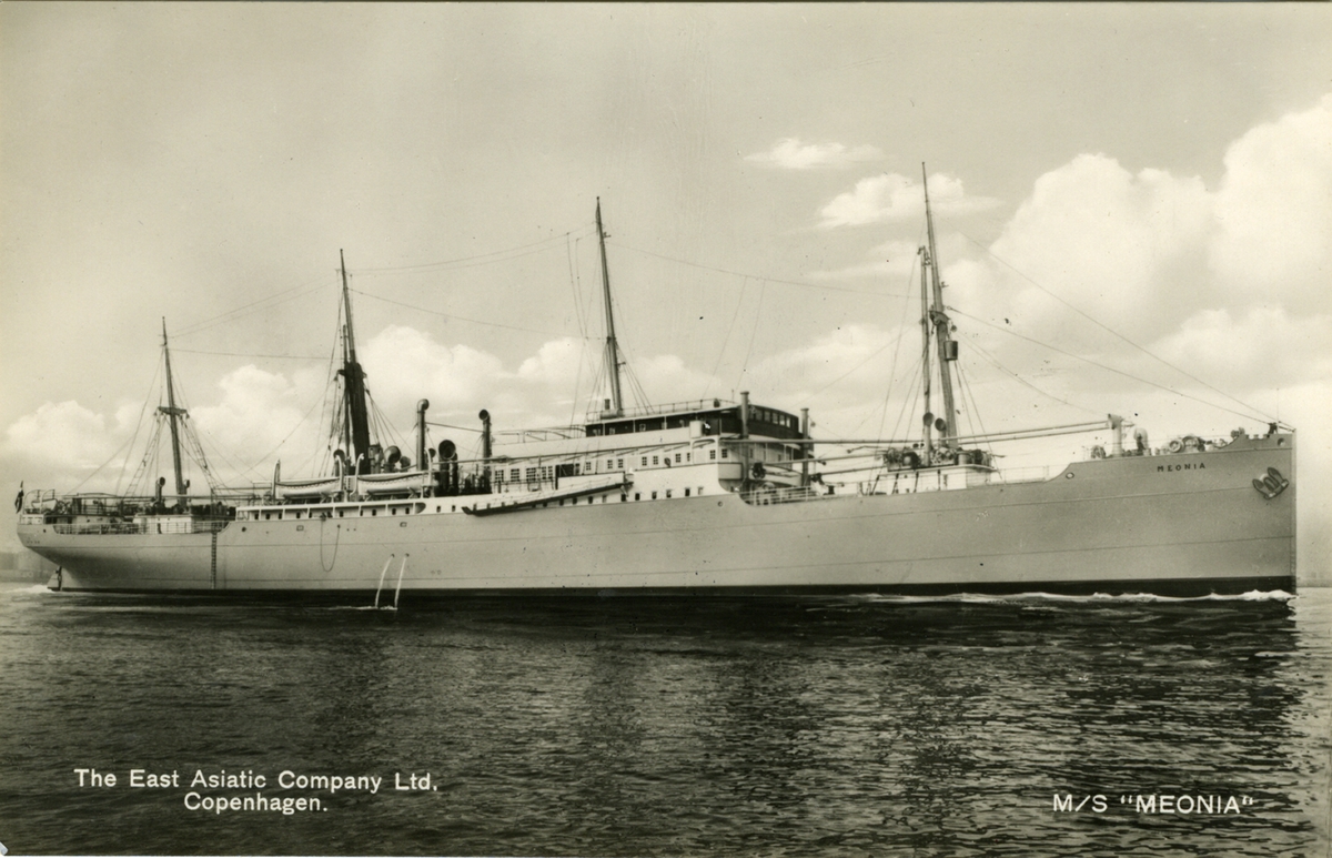 The East Asiatic Company Ltd, Copenhagen. M/S "Meonia"