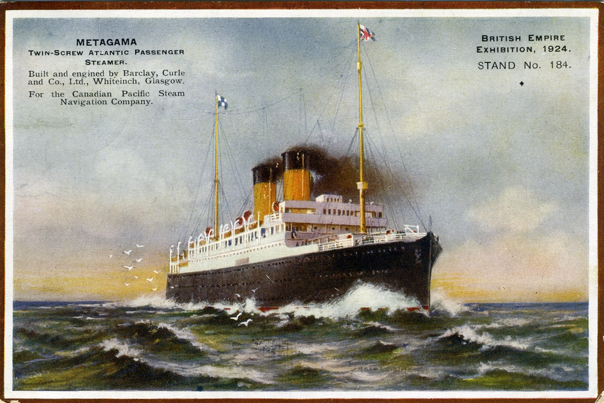 Metagama
Twin-Schrew Atlantic Passenger Steamer .....