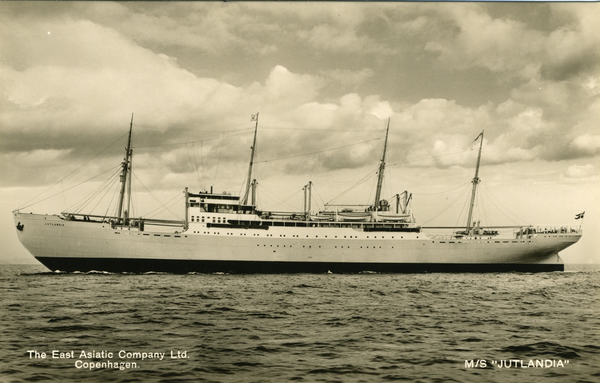The Aeast Asiatic Company Ltd. CopengÂ´hagen M/S "Jutlania"
