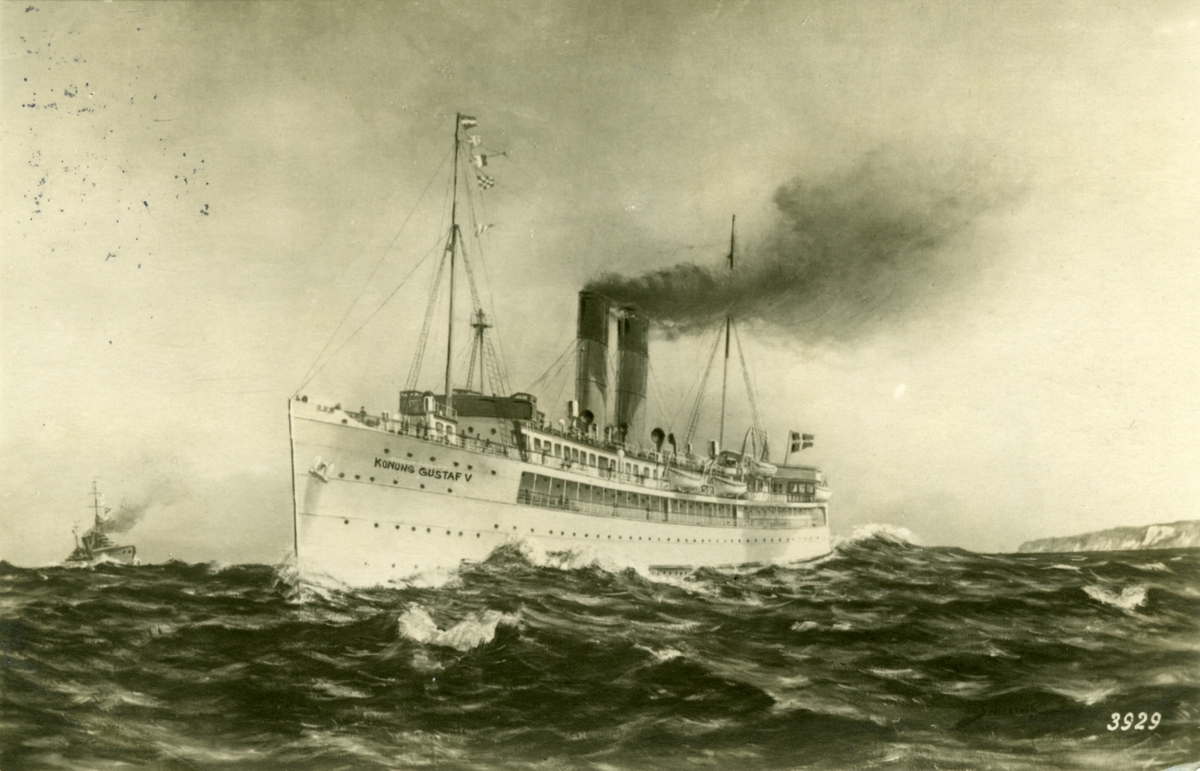 "Ångfärjan Konung Gustaf V. Efter målning av Titus Wikström"[1887-1979]"
Album 6, foto 63