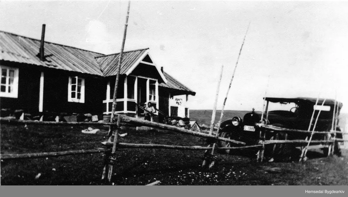 Bil C 1989 på Jordheimstølen, 64.1, i Hemsedal. Bilen er ein 1925 Hudson.