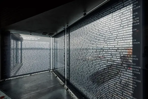 Minnestavle over omkomne krigsseilere på norske skip 1914-19