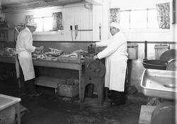 Vesteraalens Dampskibsselskabs kjøttforretning på Stokmarkne