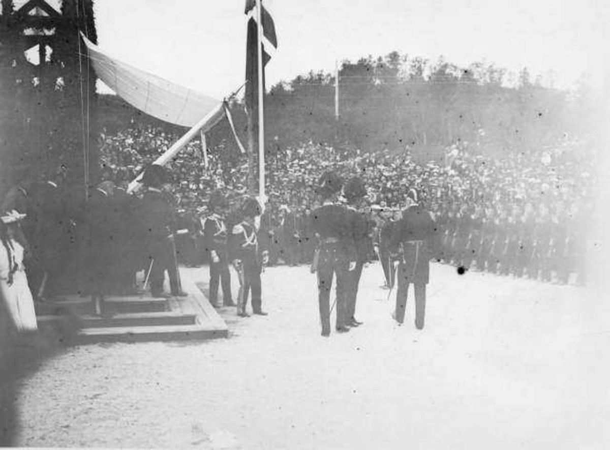 Åpning av Ofotbanen med Kong Oscar II 14 juli 1903 
