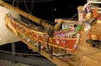 Vasa 1:10 modellen, slutgiltiga bemålnigen klar.