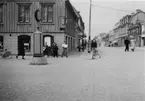 Från hörnan av Borgmästargatan - Hantverkaregatan i Karlskrona