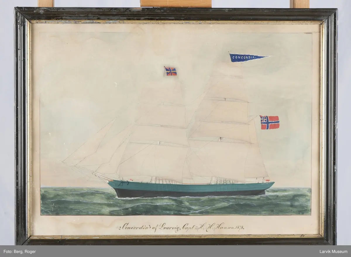 Brigg CONCORDIA av Larvik.
