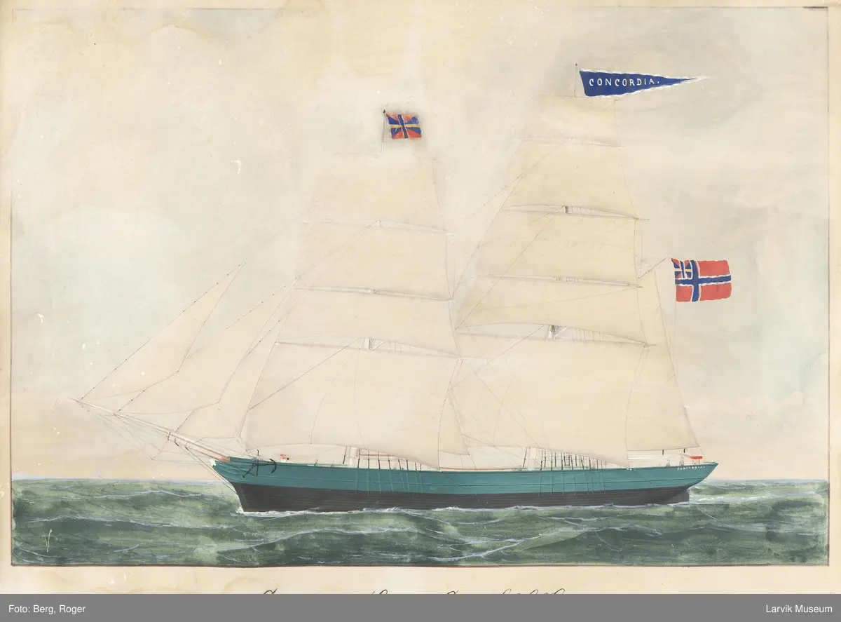 Brigg CONCORDIA av Larvik.