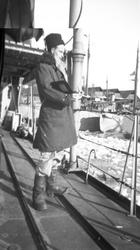 Sjöman med anteckningsbok