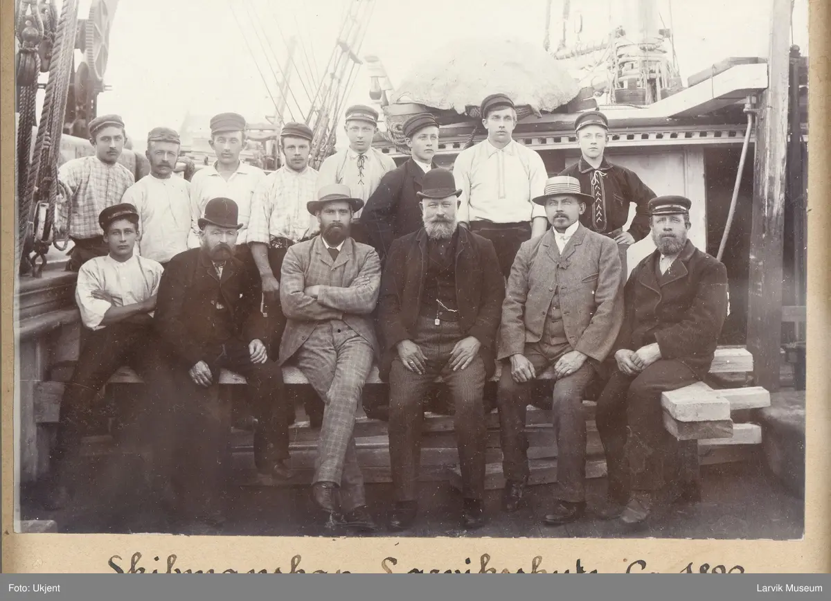 Skipsmannskap fra barken Italia