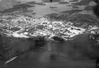 Flygfoto över Karlskrona 1922.