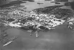 Flygfoto över Karlskrona 1921.