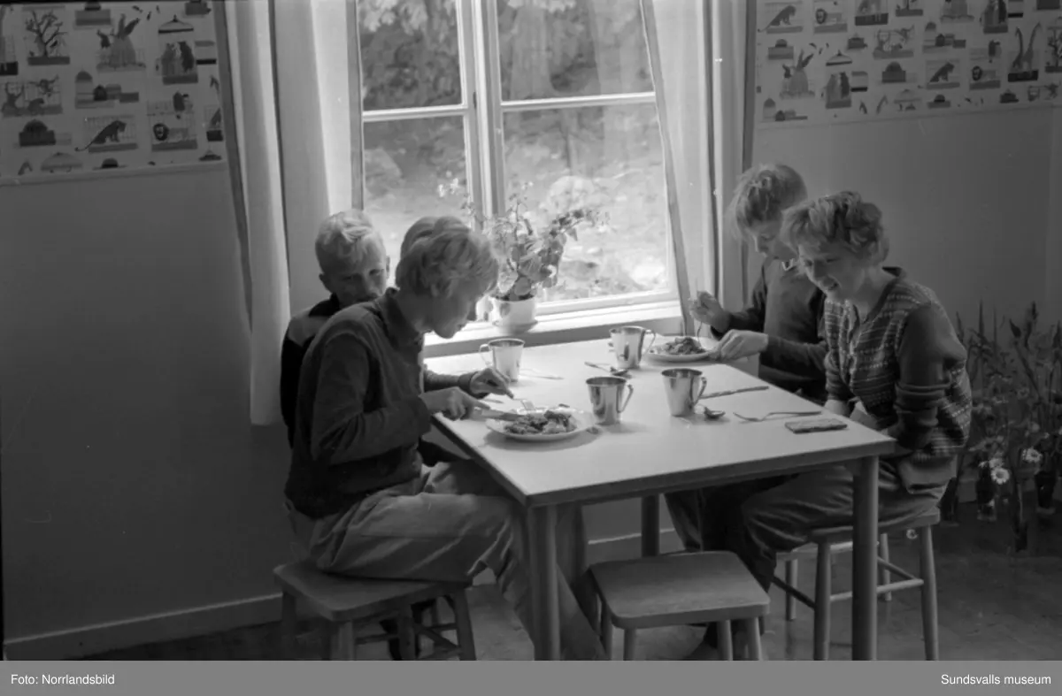 Barnkolonin vid Stora Bandsjön.